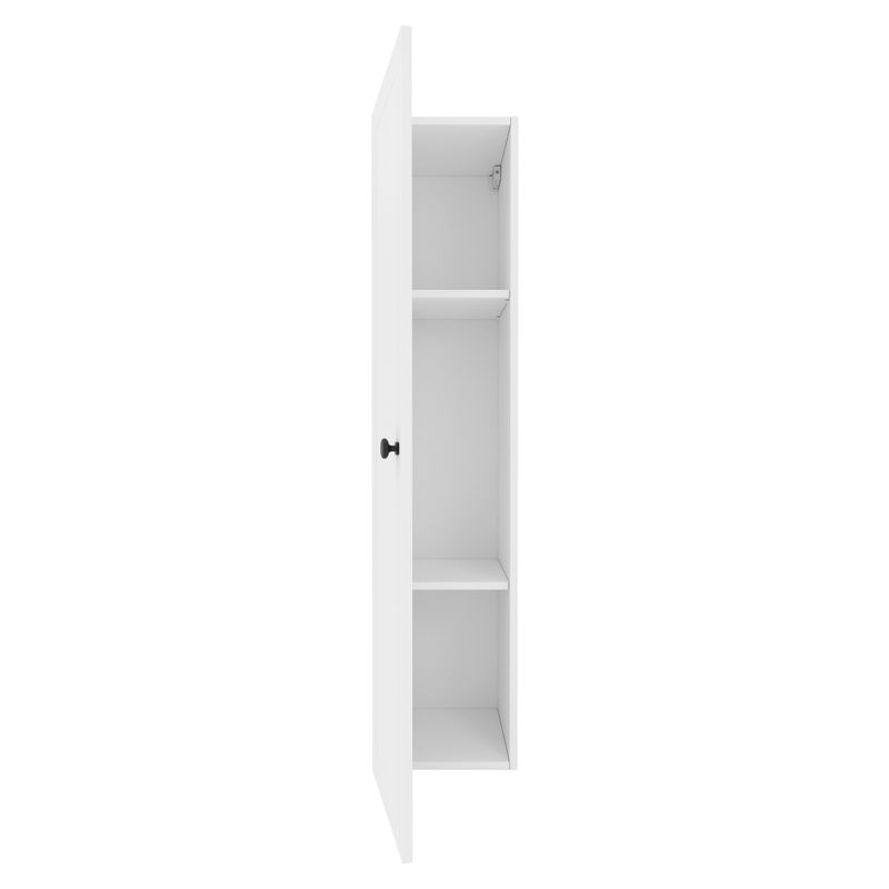 Vysoká skrinka do kúpelne, 30cm, biela