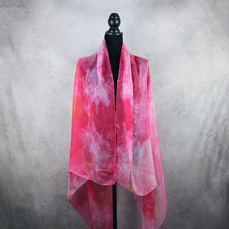 Luxusný hodvábny šál LIMITED_065 zo 100 % prírodného hodvábu, 180 x 110cm