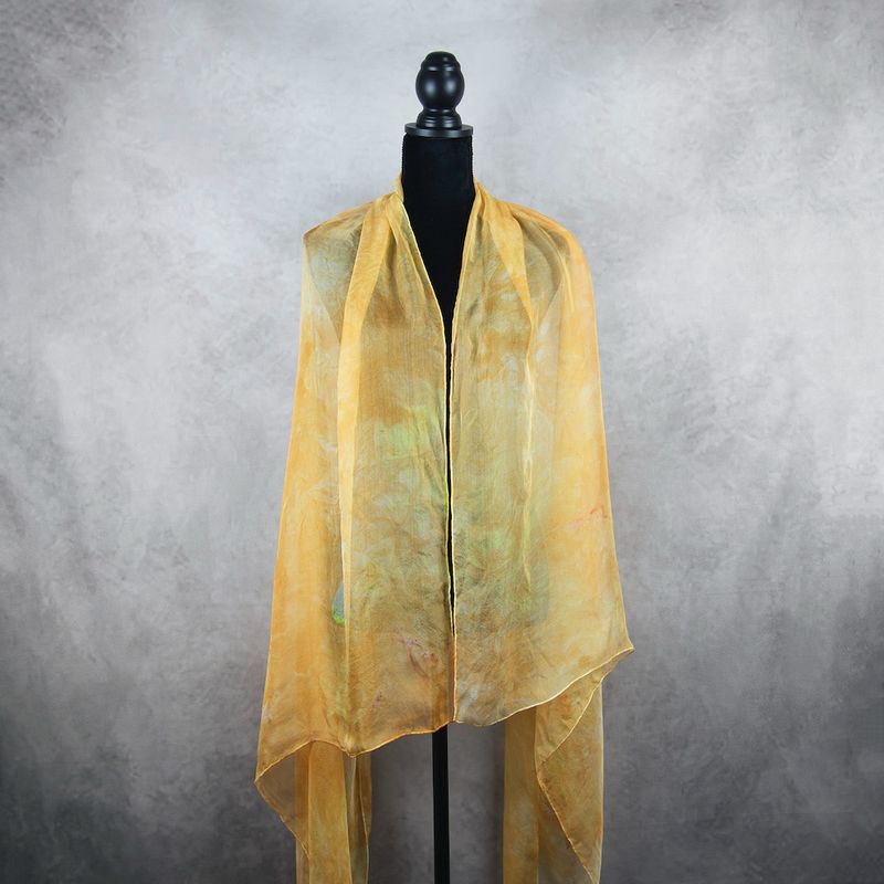 Luxusný hodvábny šál LIMITED_066 zo 100 % prírodného hodvábu, 180 x 110cm