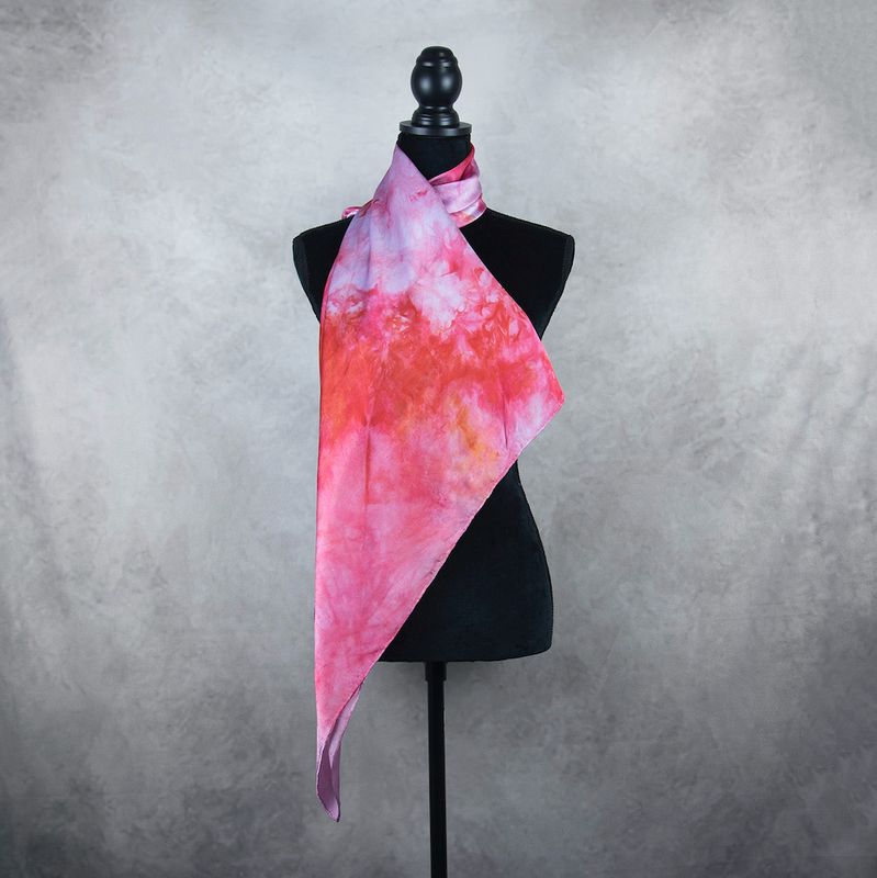 Luxusná hodvábna šatka LIMITED_324, 90×90cm, Made in Slovakia
