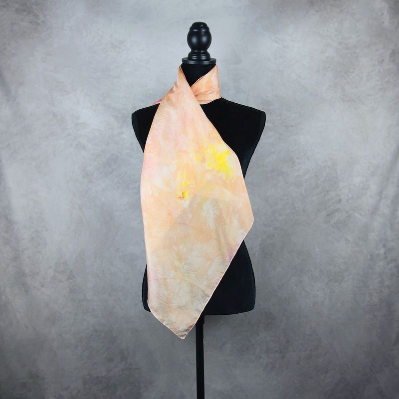 Hodvábna šatka VZOR_65, 90×85cm, Made in Slovakia