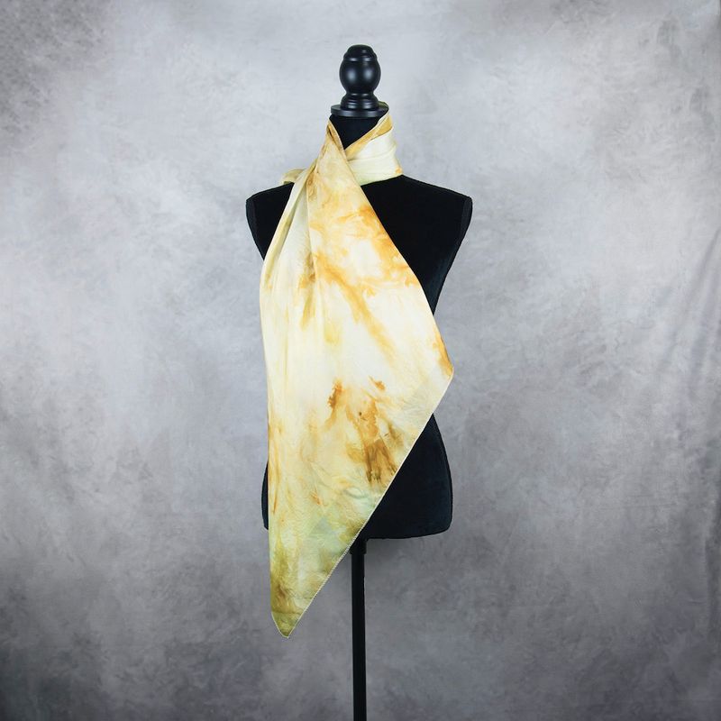 Hodvábna šatka VZOR_79, 90×90cm, Made in Slovakia