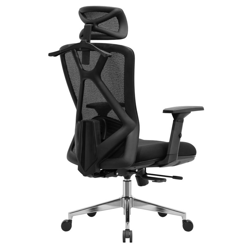 Ergonomické kancelárske kreslo čierne s nosnosťou 200 kg