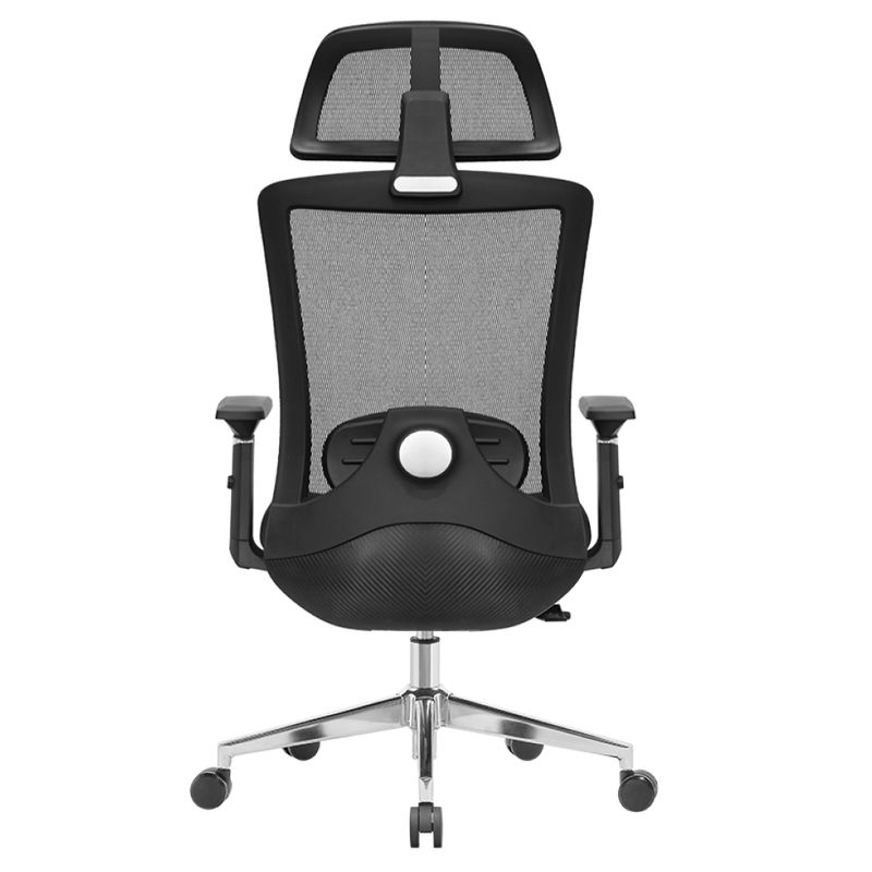 Ergonomické kancelárske kreslo čierne, chróm, 200 kg