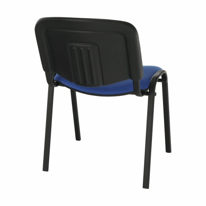 Kvalitná a pohodlná stolička s mäkkým sedením, modrá