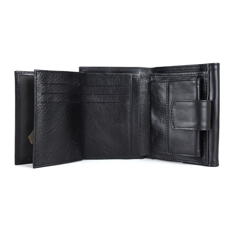 Kožená unisex peňaženka 8287 v čiernej farbe