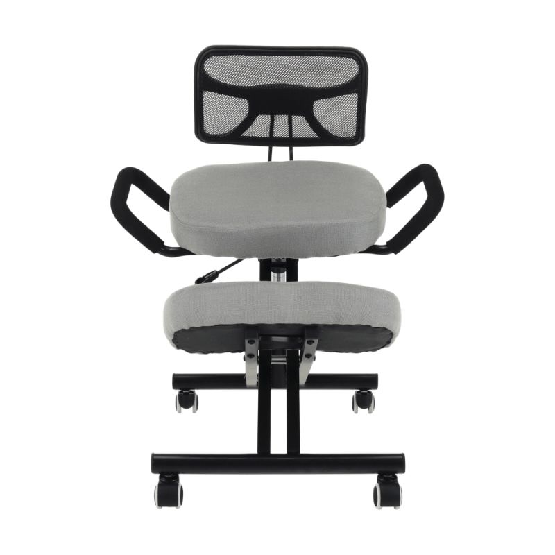 Ergonomický kľakosed s operadlom , sivohnedá Taupe-čierna