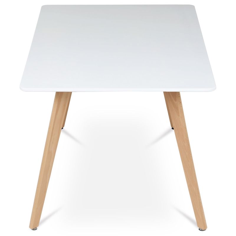 Jedálenský stôl obdĺžnikový s bielou MDF doskou 120x80