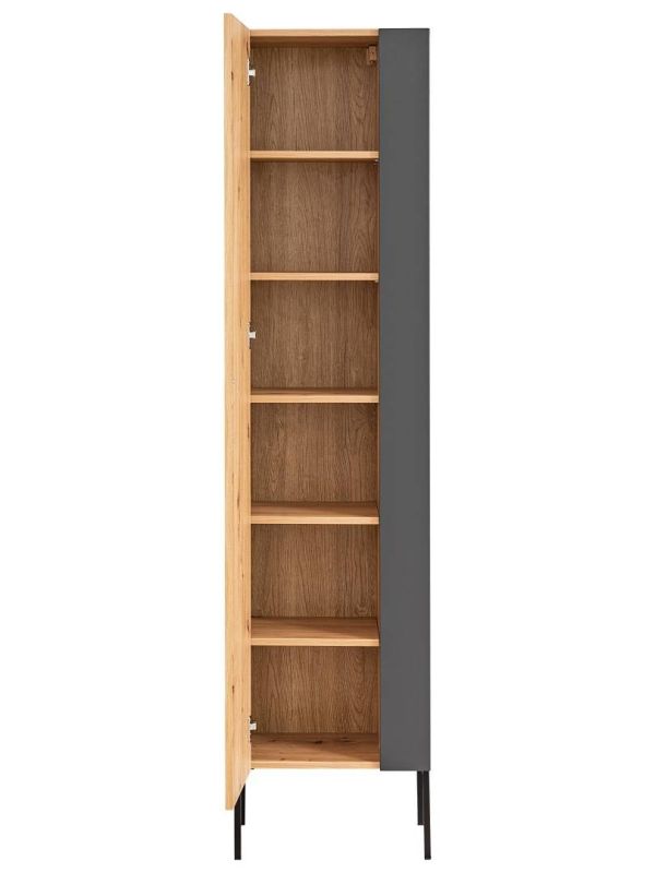Skrinka do kúpeľne 803 graphite/artisan oak