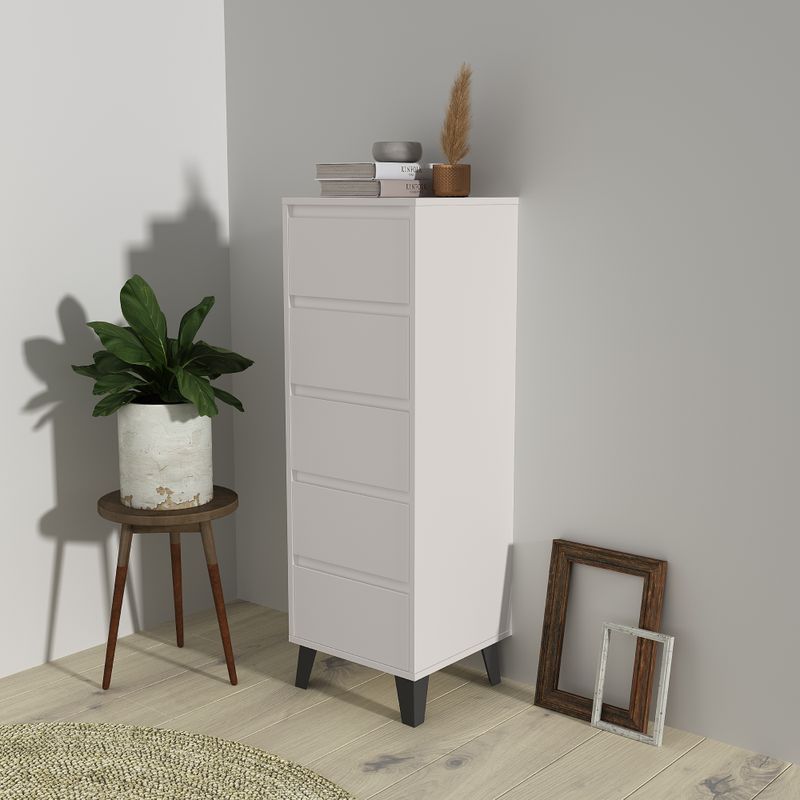Komoda 5S40, 5x šuplík, kašmír
