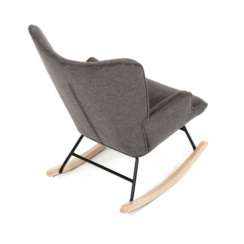 Moderné hojdacie kreslo v elegantnom sivom prevedení