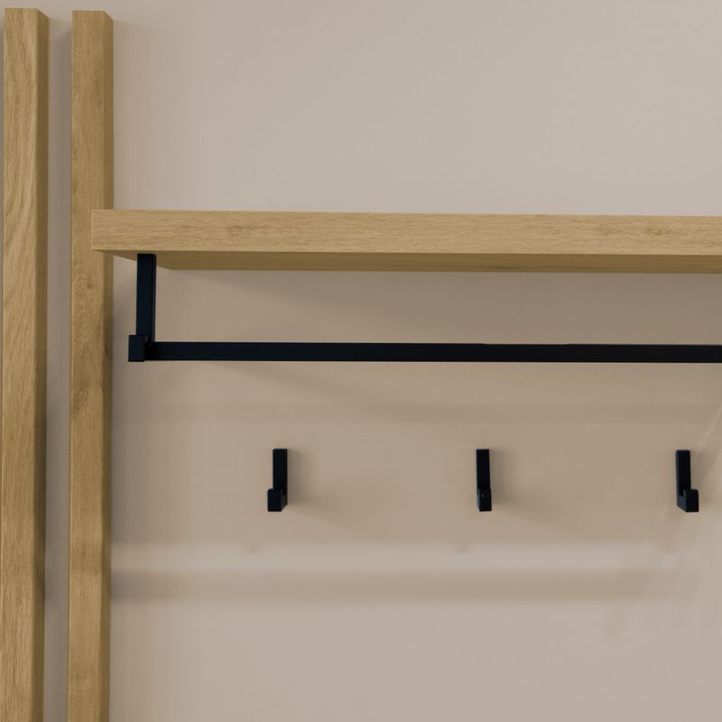 Predsieňová zostava 150 cm, kašmír matná, dub artisan