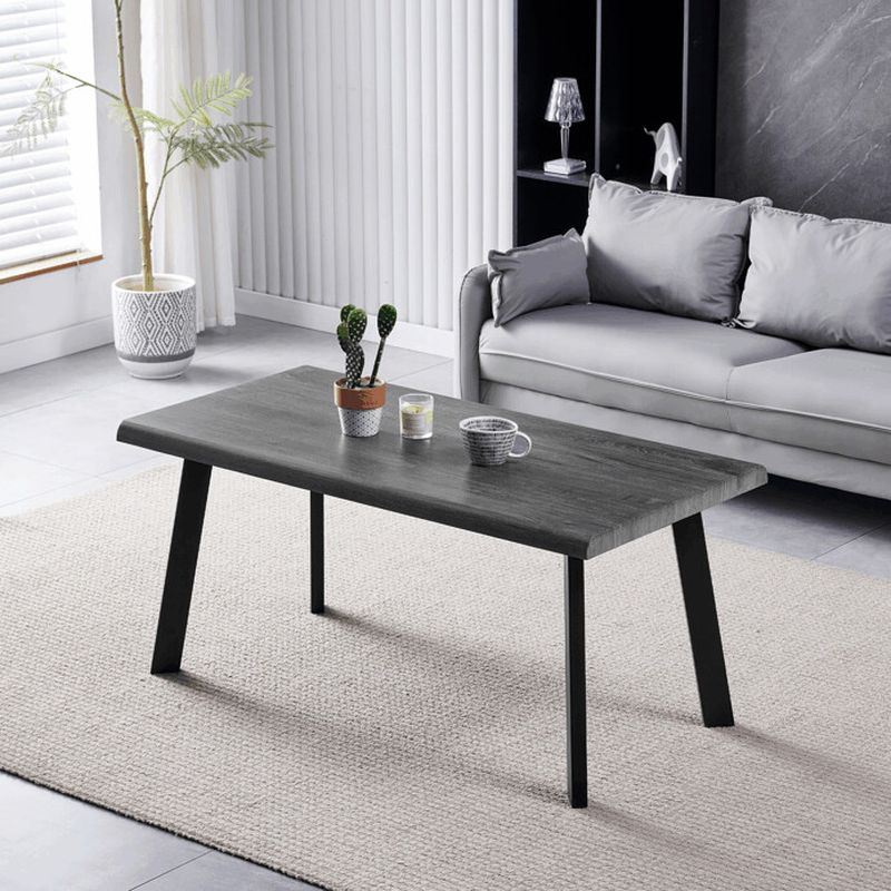 Konferenčný stolík 120cm, MDF doska sivý dub, nohy čierny kov