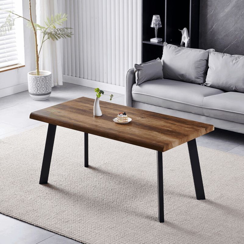 Konferenčný stolík 120cm, MDF doska staré drevo, nohy čierny kov
