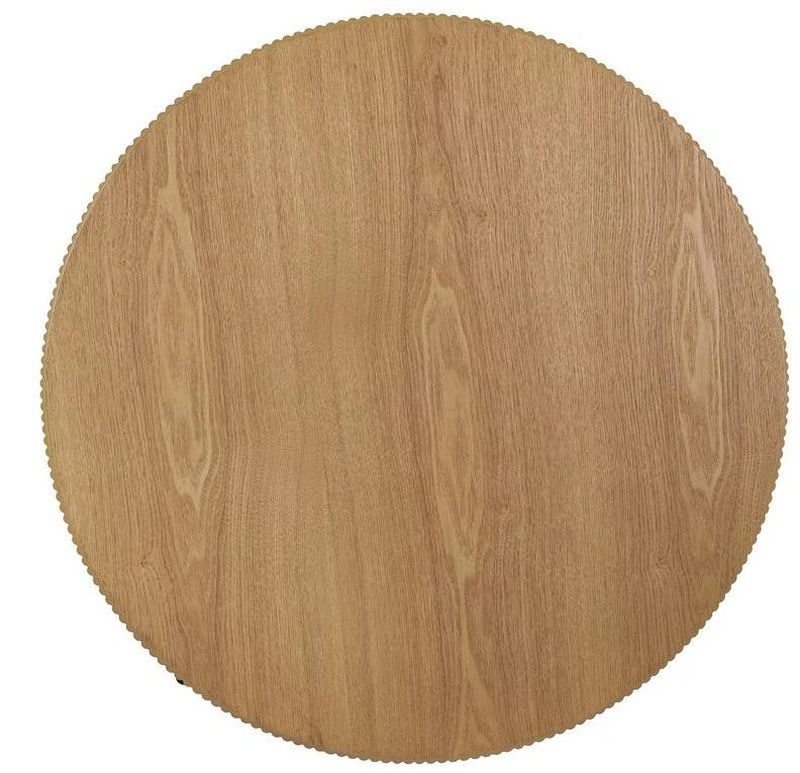 Luxusný konferenčný stolík, 80x80cm, čierny mat, dub