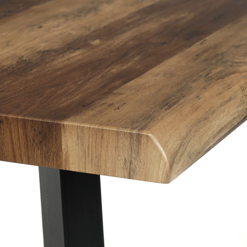 Moderný jedálenský stôl 160 × 90cm, old wood s kovovými nohami
