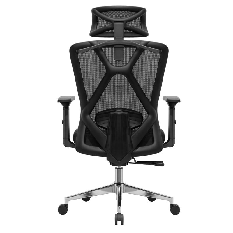 Ergonomické kancelárske kreslo čierne s nosnosťou 200 kg