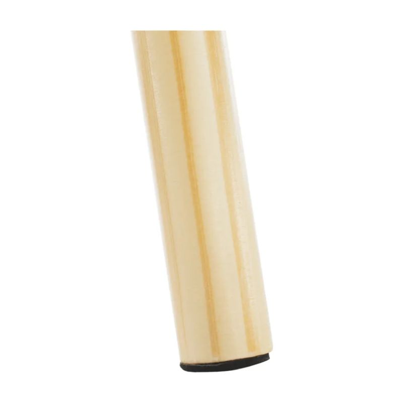 Okrúhly príručný stolík z MDF, biela/prírodná