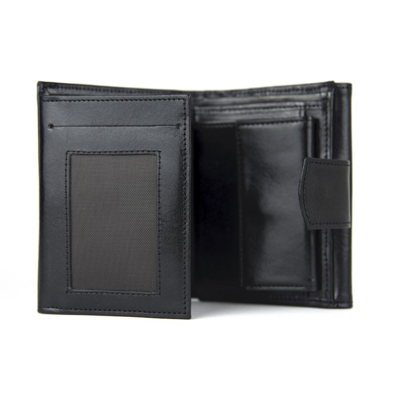 Kožená unisex peňaženka 8287/2 v čiernej farbe