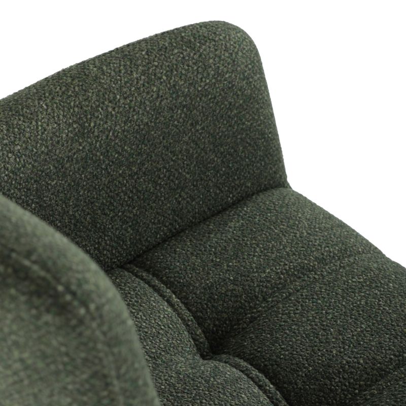 Elegantná zelená jedálenská stolička s podrúčkami