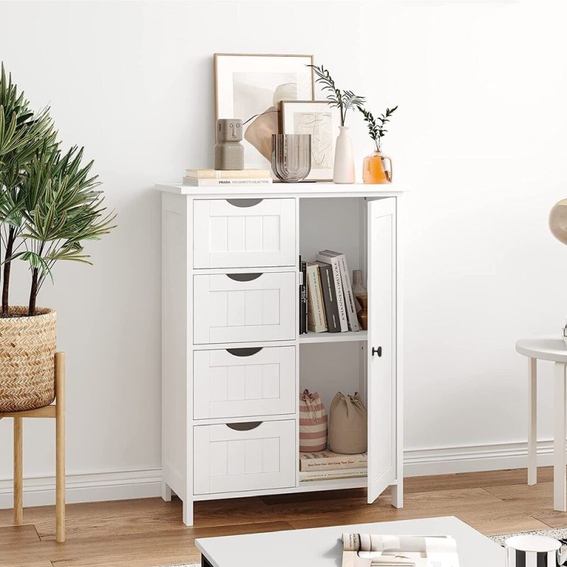 Úložná skrinka/regál v elegantnej bielej farbe