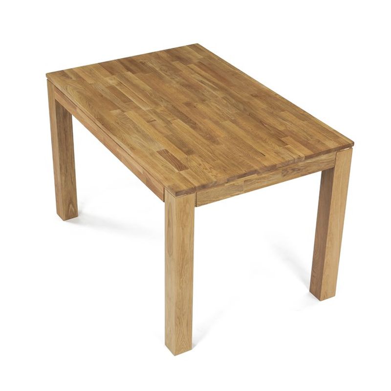 Jedálenský drevený stôl 120x80, masív dub biely, povrchová úprava olejom