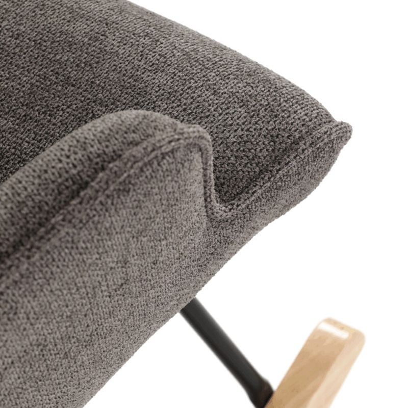 Moderné hojdacie kreslo v elegantnom sivom prevedení