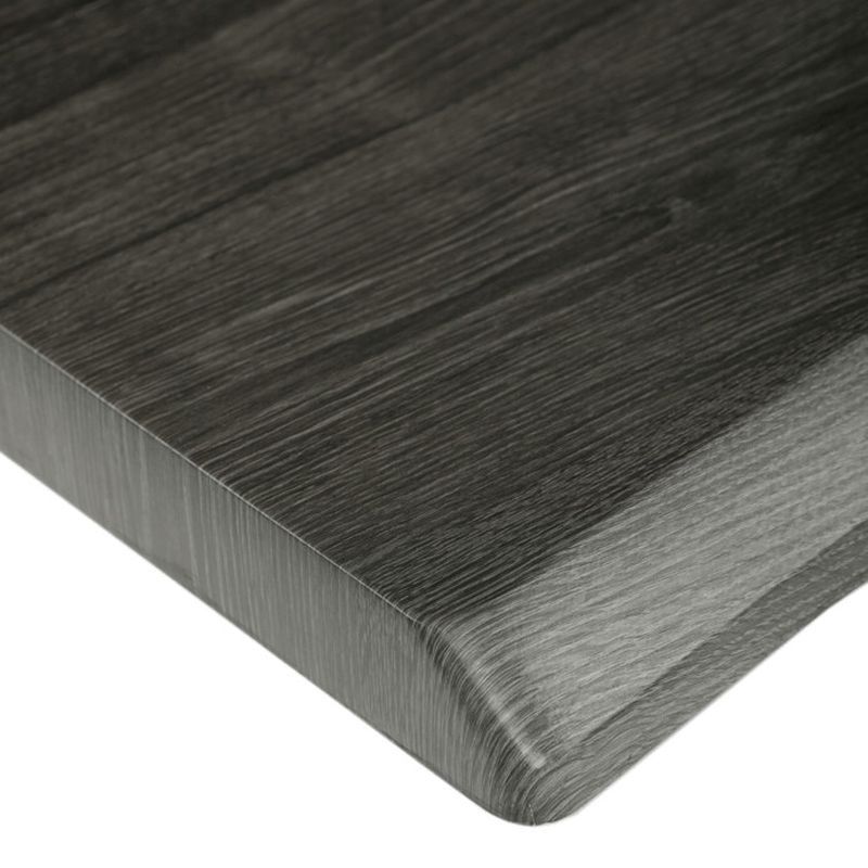 Jedálenský stôl 210x100, MDF sivý dub, nohy kov čierny v tvare X