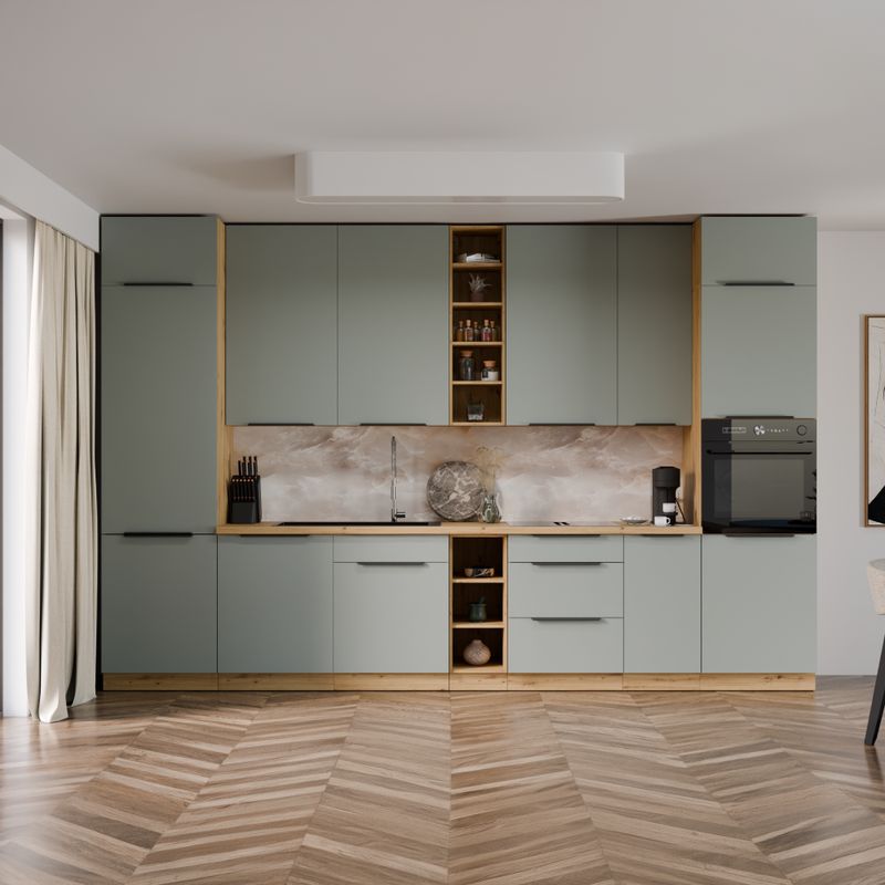Horná skrinka 80x107cm, sandgrau, dub artisan