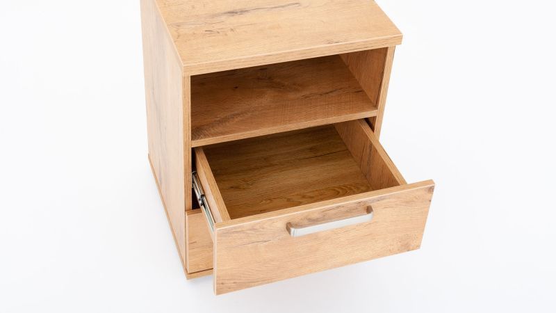 Nočný stolík 2x zásuvka, vysoký - viac farebných prevedení