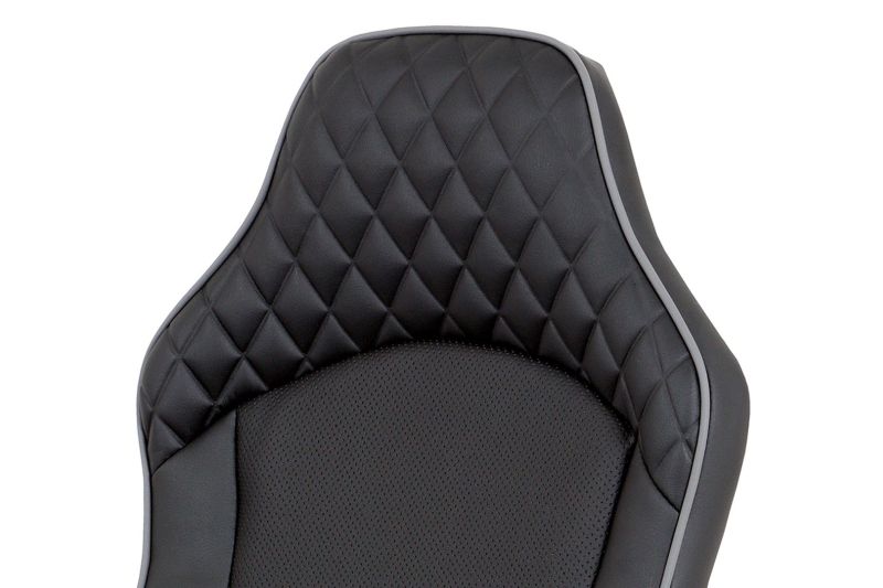 Štýlové kancelárske kreslo v čierno-šedej farbe