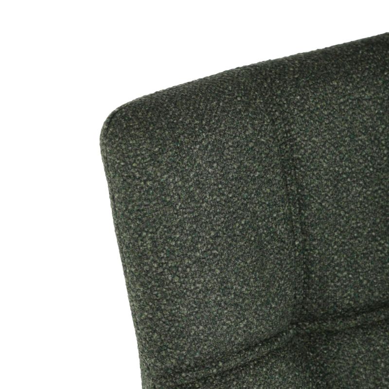 Elegantná zelená jedálenská stolička s podrúčkami