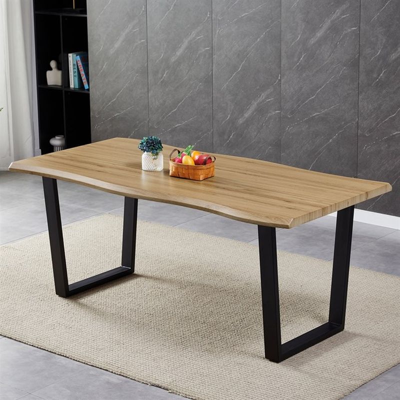 Stôl jedálenský 180x90, MDF doska dekor divoký dub, nohy v tvare U