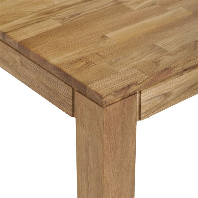 Jedálenský drevený stôl 160x90, masív dub biely, povrchová úprava olejom