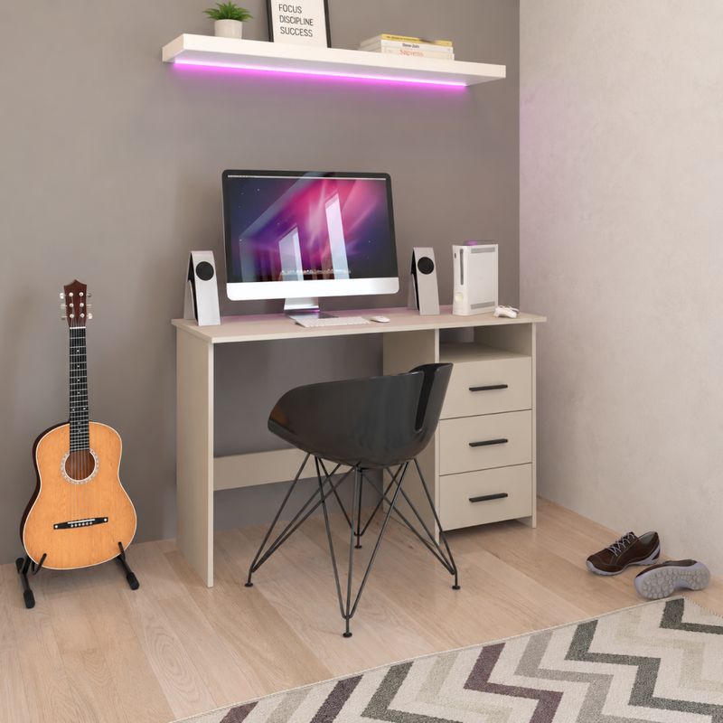 PC stôl jednoduchým dizajnom, kašmír