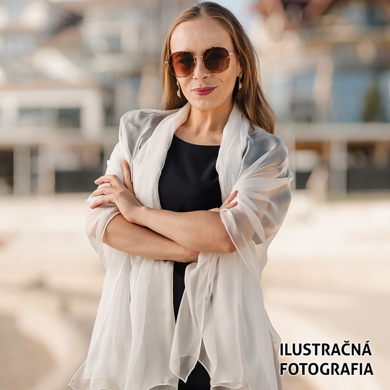 Luxusný hodvábny šál LIMITED_068 zo 100 % prírodného hodvábu, 180 x 110cm