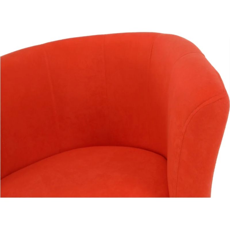 Elegantné kreslo, oranžová látka