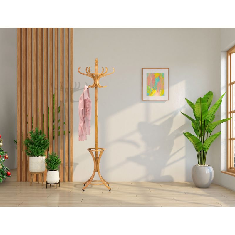 Stojanový celodrevený vešiak OAK