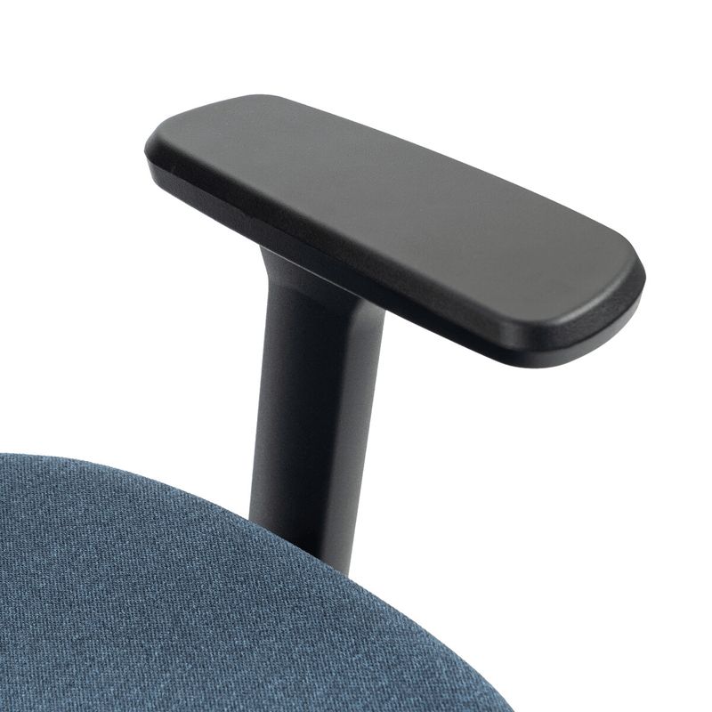 Ergonomická kancelárska stolička modrá, sieťované operadlo, 120 kg