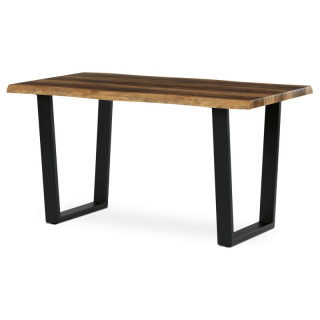 Stôl jedálenský 140x80, MDF doska dekor staré drevo, nohy v tvare U