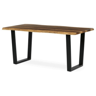 Stôl jedálenský 160x90, MDF doska dekor staré drevo, nohy v tvare U