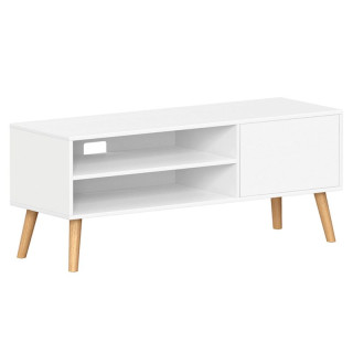 Televízny stolík 120, z MDF dosky, biely