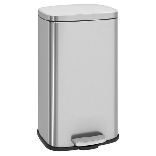 Kôš na odpadky, kovový, strieborný – 30 l