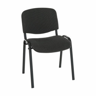Kvalitná a pohodlná stolička s mäkkým sedením, sivá