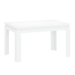 Rozkladací stôl 135-184 cm, biely lesk