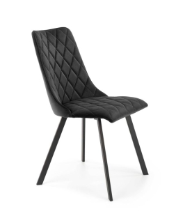 Jedálenská stolička 450, čierna-čierna velvet