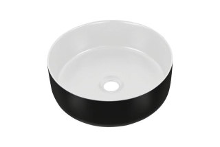 Umývadlo CMD SIMPLE 8 WHITE/BLACK 36 UM-6259-DP biela/čierna