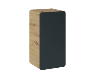 Kúpeľňová skrinka 810 dub artisan/čierny mat