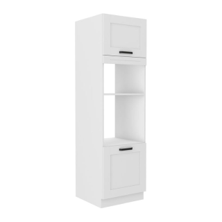 Vysoká skrinka na rúru a mikrovlnú rúru, biela, 60 DPM-210 2F, 2x dvierka
