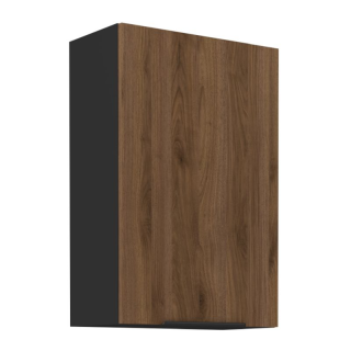 Horná skrinka, orech okapi-čierna, 60 G-90 1F, 1x dvierka